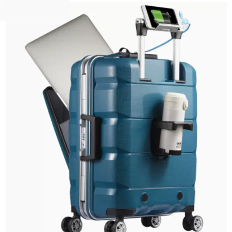 Trolley Travel Suitcase Front Computer Luggage | Yazijico™ 