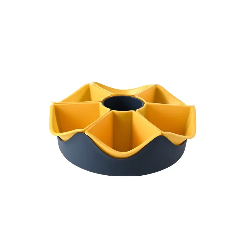 Rotatable 7-grid Hot Pot Drain Basket Double Layered  | Yazijico™
