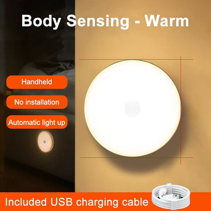 Motion Sensor Light Wireless Lamp USB Rechargeable | Yazijico™ 