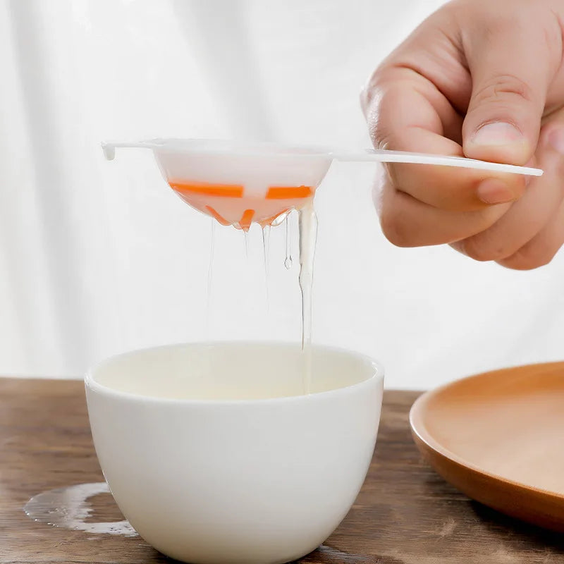Egg Yolk Separator Divider White Plastic Convenient | Yazijico™ 