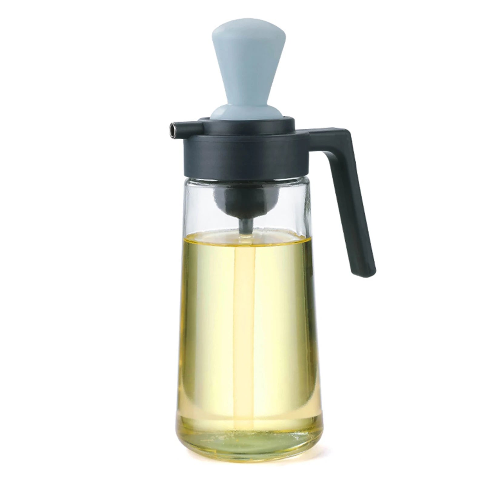 Glass Oil Bottle With Silicone Brush Kitchen Utensil | Yazijico™ 