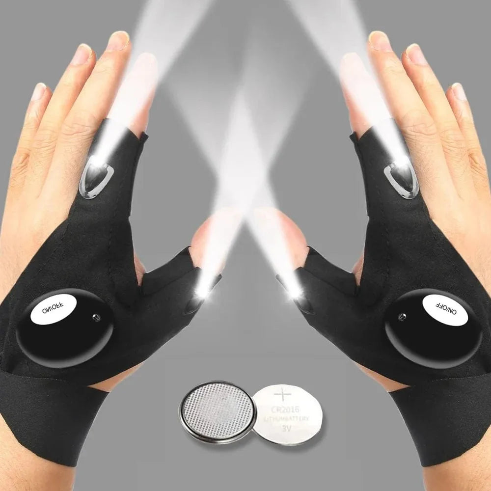 Half Finger Glove LED  Outdoor Waterproof  | Yazijico™