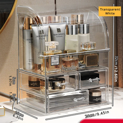 Transparent Cosmetics Storage Box Storage | Yazijico™ 