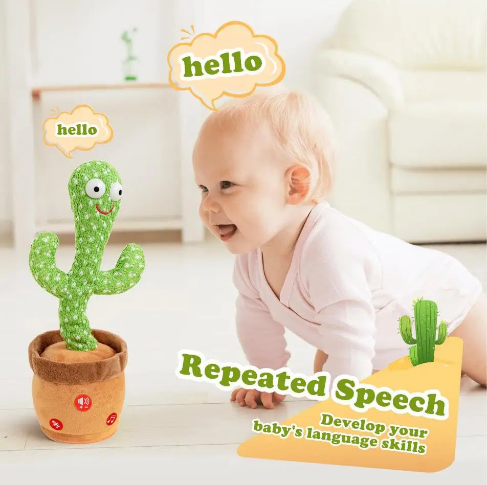 Yazijico™ Baby Toys Talking Dancing Cactus with Lights - Yazijico™ 