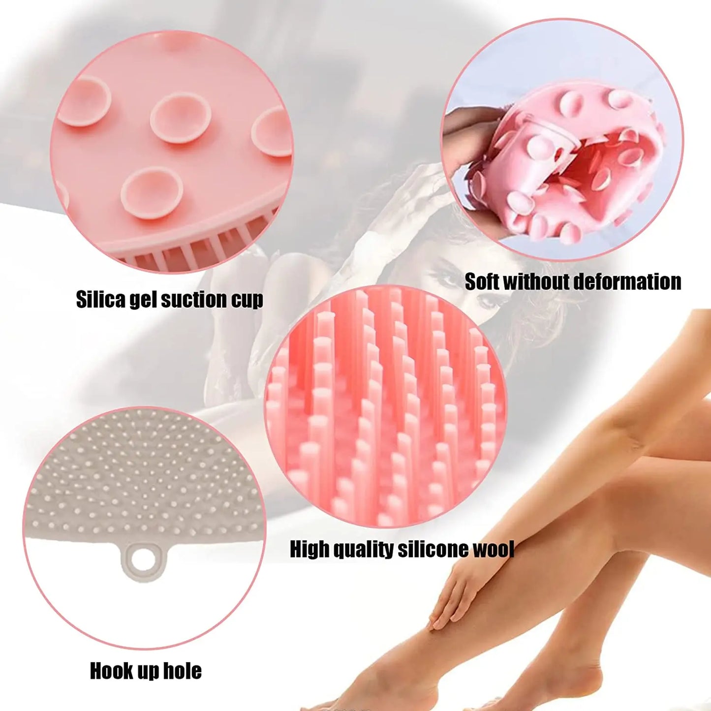 Yazijico™ Shower Scrubber Massager Back Sucker Brush - Yazijico™ 