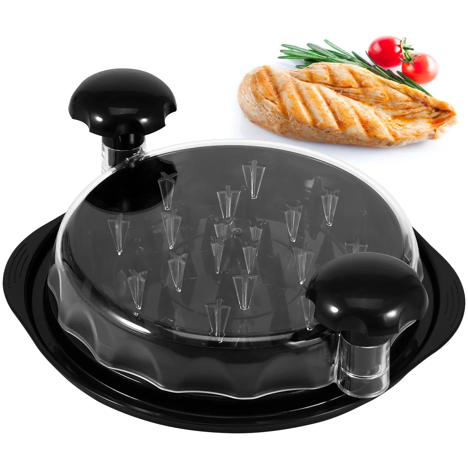 Chicken Shredder with Clear Lid Efficient Non-Slip | Yazijico™   