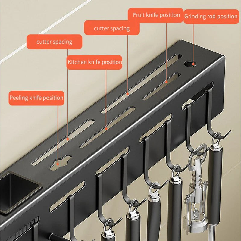 Stainless Steel Kitchen Storage Rack Wall-mounted | Yazijico™