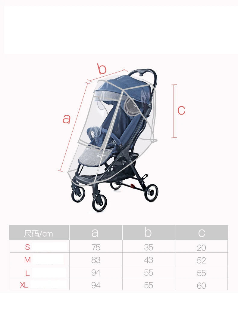 Universal Baby Trolley Rain Cover | Yazijico™ 