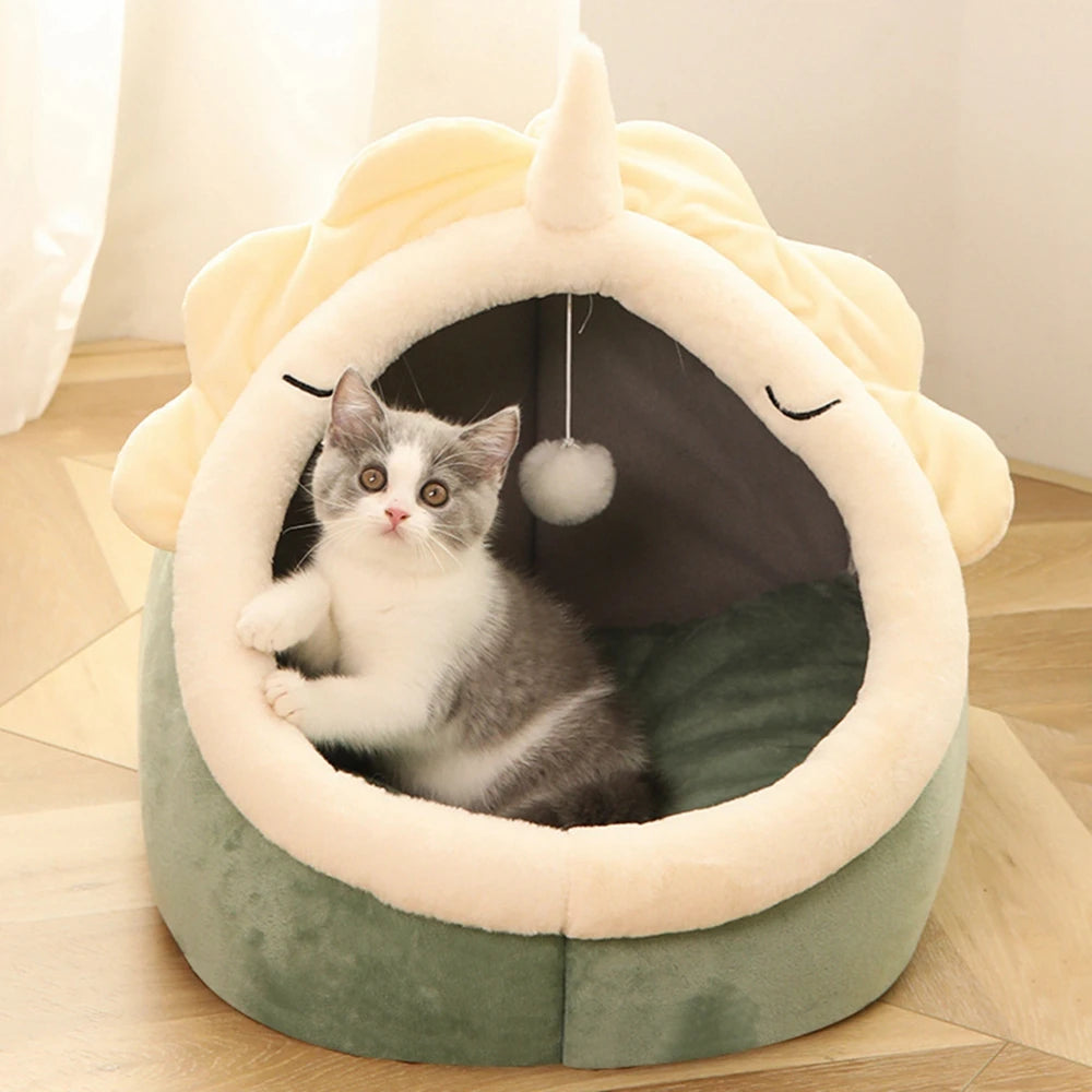 Cat Bed House Kennel Nest Round Pets Sleeping  | Yazijico™ 