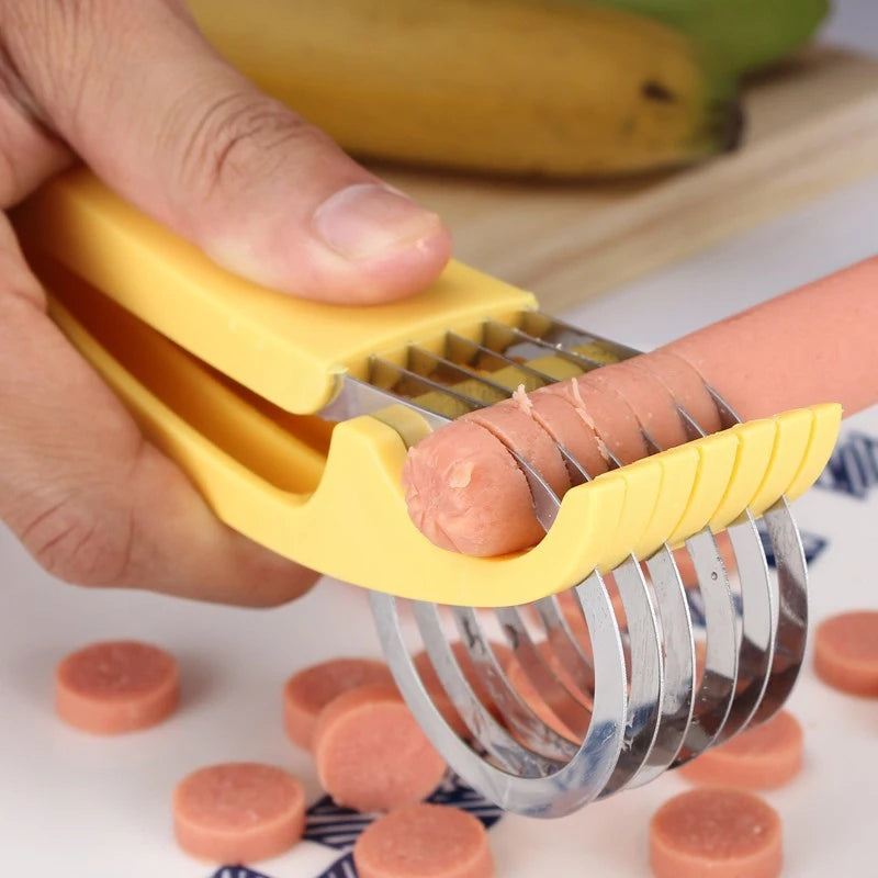 Yazijico™  Fruit Banana Slicer Vegetable Sausage Slicer - Yazijico™ 