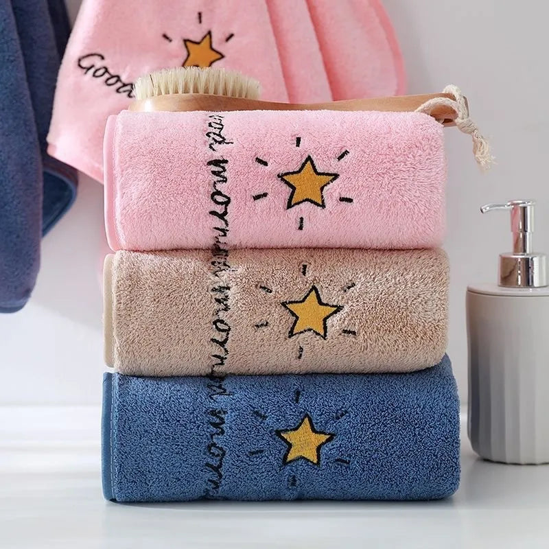 Cute Baby Towel Coral Velvet Kids Bath  Washcloth  | Yazijico™