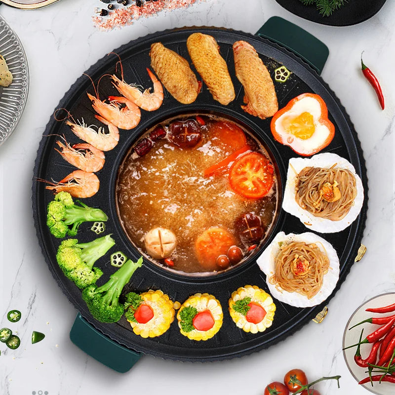 Electric Grill Pan Plancha de barbacoa | Yazijico™ 