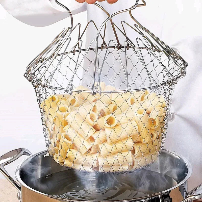 Basket Drainer Steam Rinse Strain Fry French | Yazijico™