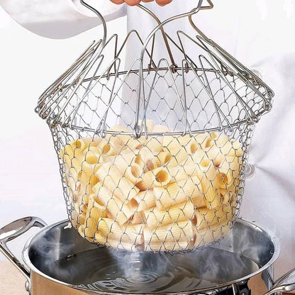 Basket Drainer Steam Rinse Strain Fry French | Yazijico™