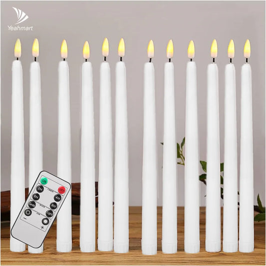 Yazijico™ 6/24Pc LED Flameless Taper Candles - Yazijico™ 