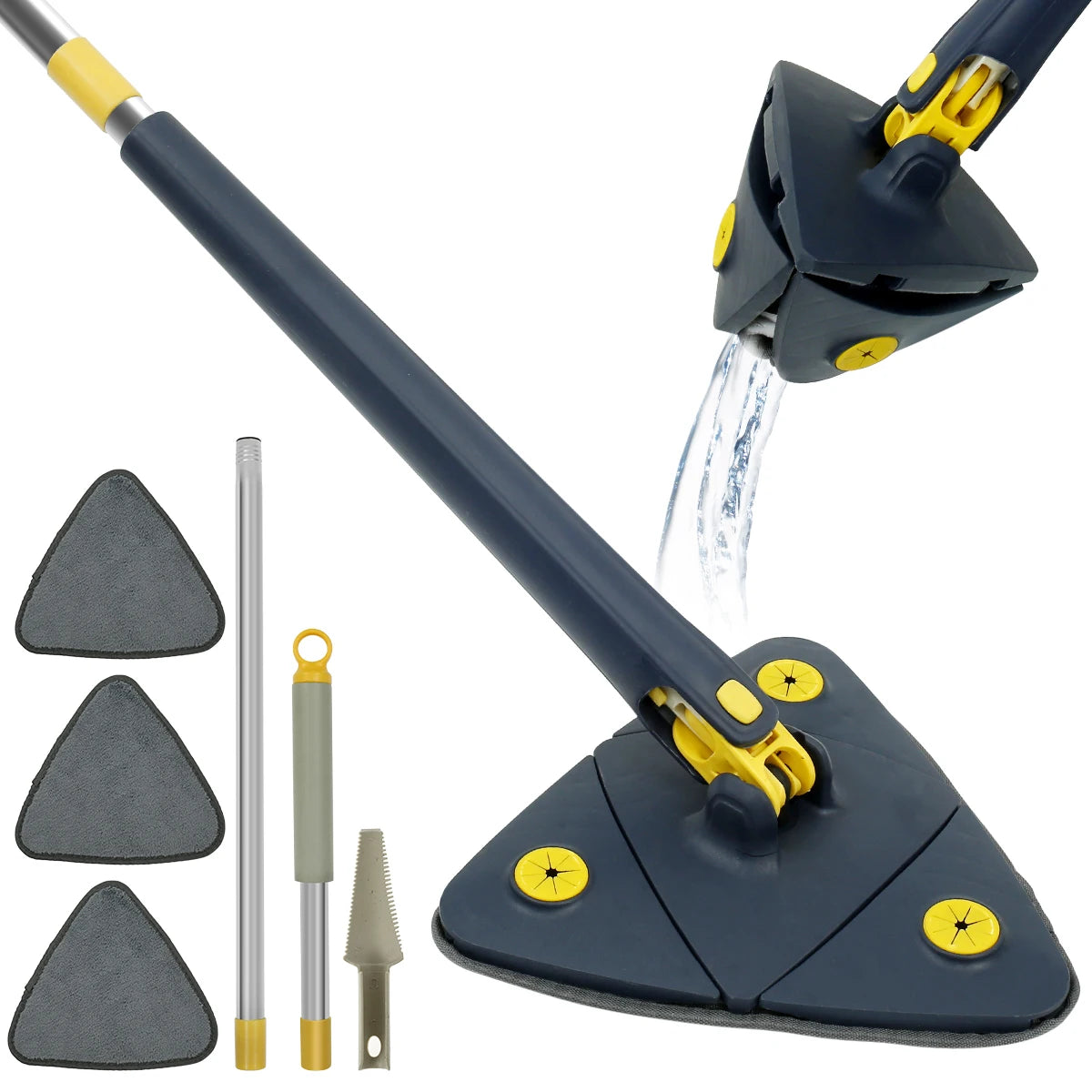 Telescopic Triangle Mop Rotatable | Yazijico™ 