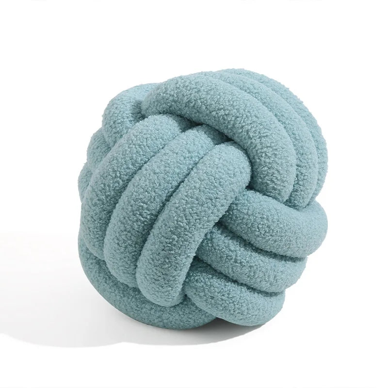 Hand-knotted Ball Throw Pillow | Yazijico™ 