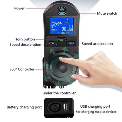 Joystick Wireless Electric Lightweight Wheelchair