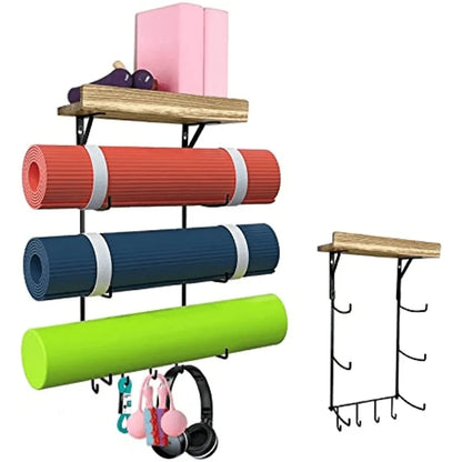 Yazijico™ Yoga Mat Holder Accessories Wall Mount Organizer - Yazijico™ 