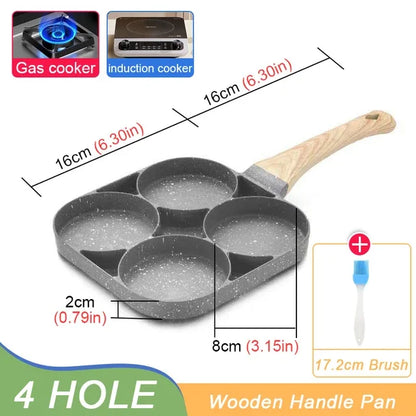 Hole Frying Pot Pan Thickened Omelet 