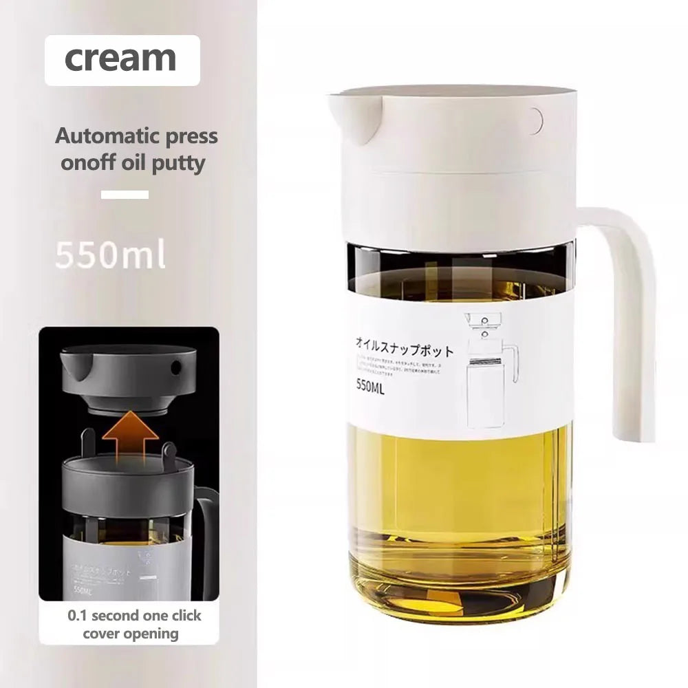 Automatic Press Seasoning Bottle Anti-leak Refillable  Oil  | Yazijico™ 