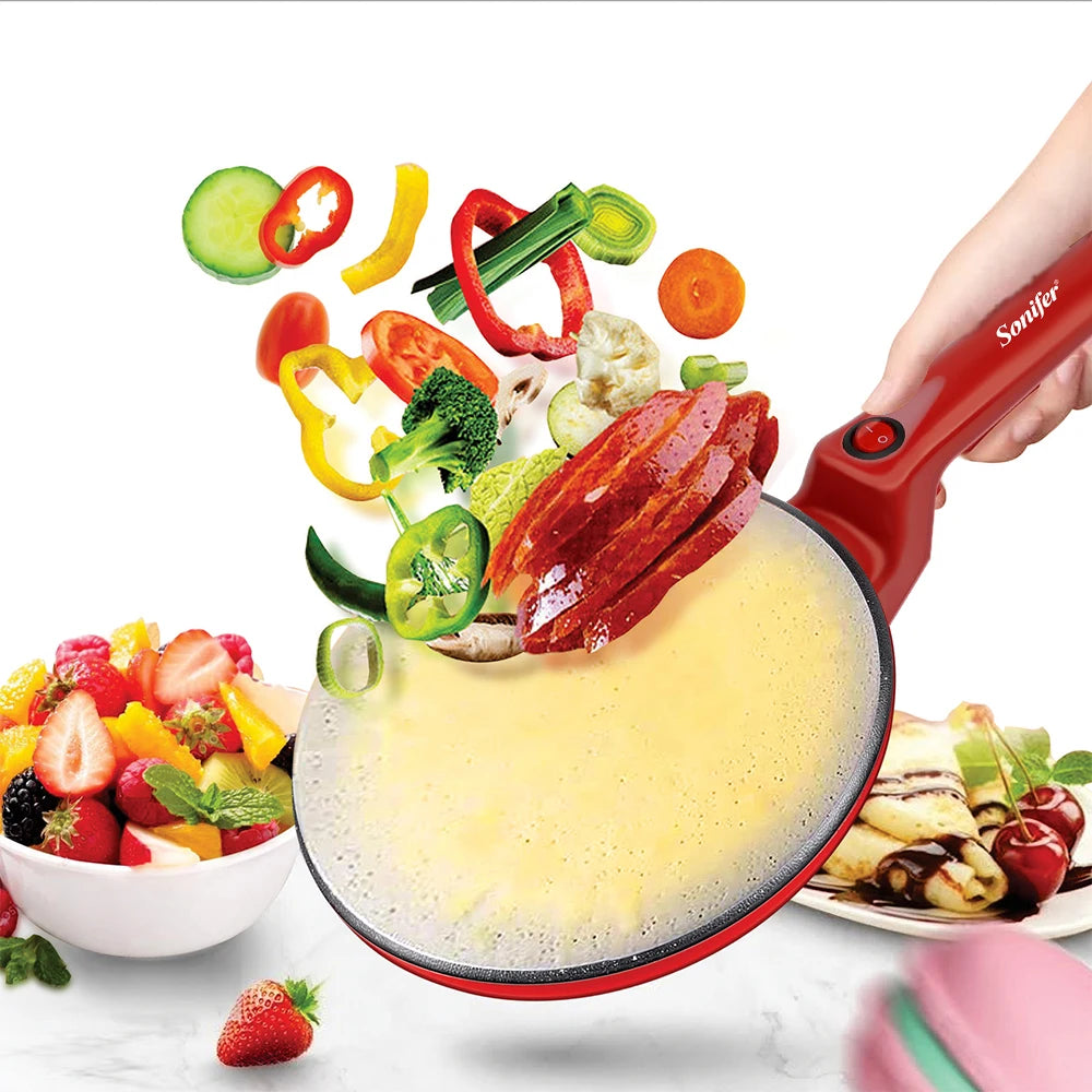 Electric Crepe Maker Pizza Pancake Machine  | Yazijico™