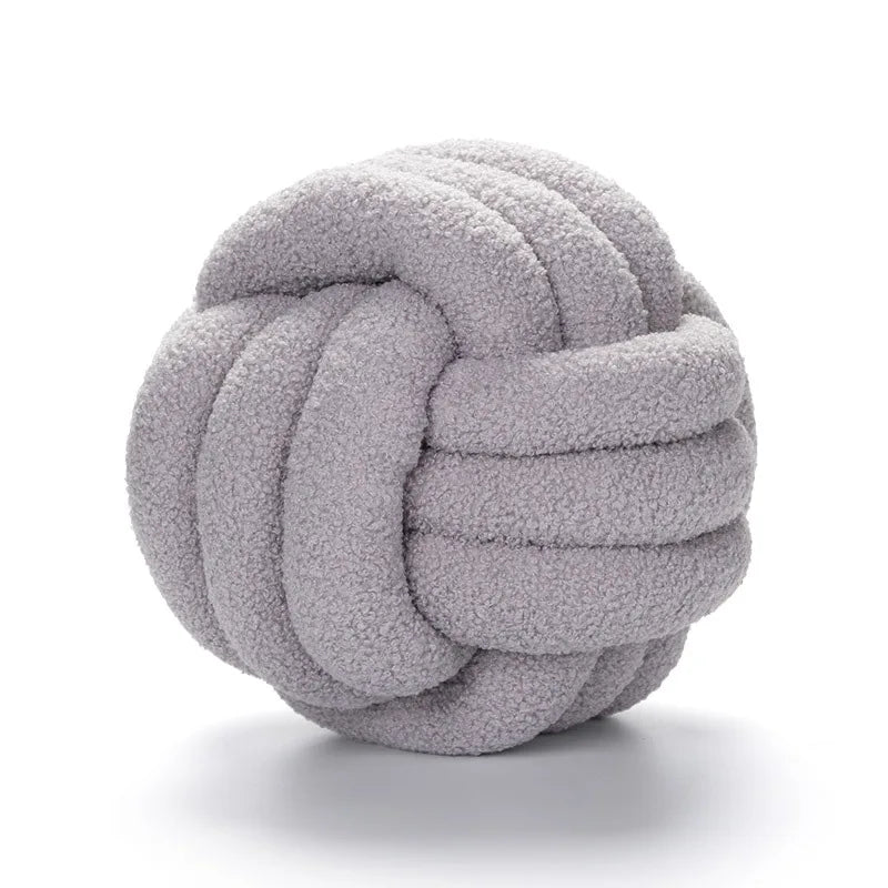 Hand-knotted Ball Throw Pillow | Yazijico™ 