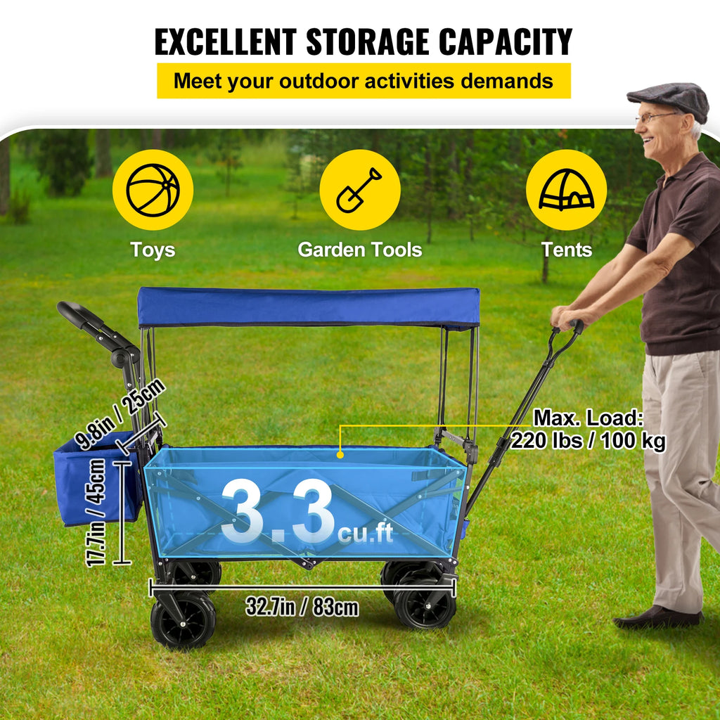 Yazijico™  Folding Wagon Cart Handle Bar - Yazijico™ 