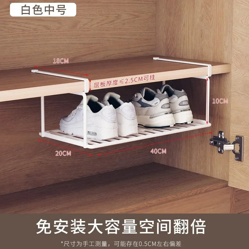 Hanging Net Basket Iron Kitchen Tools Wall Shelf | Yazijico™ 