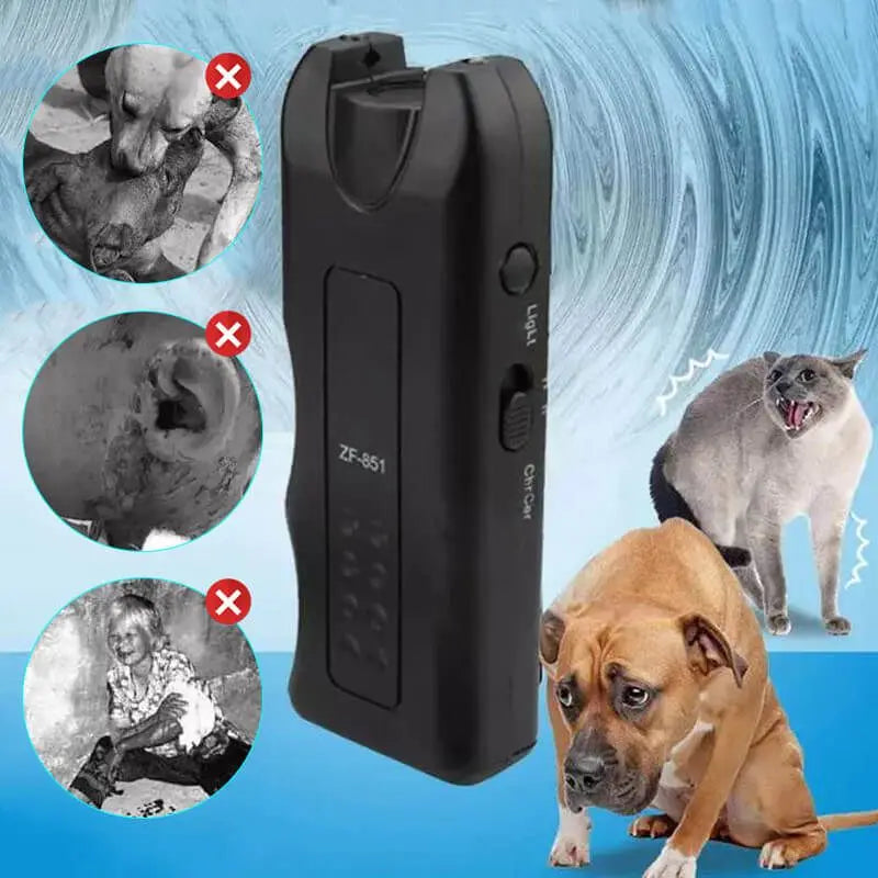 Yazijico™ Ultrasonic Dog Repeller Handheld Barking Stop - Yazijico™ 