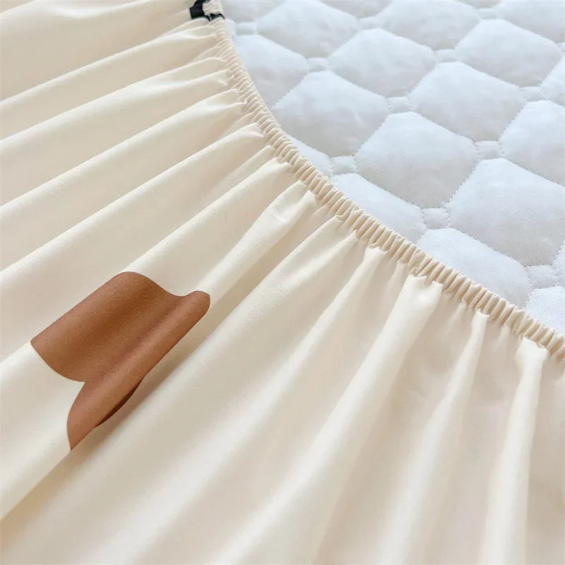 Antibacterial Fabric Mattress Protector Cover Elastic  | Yazijico™