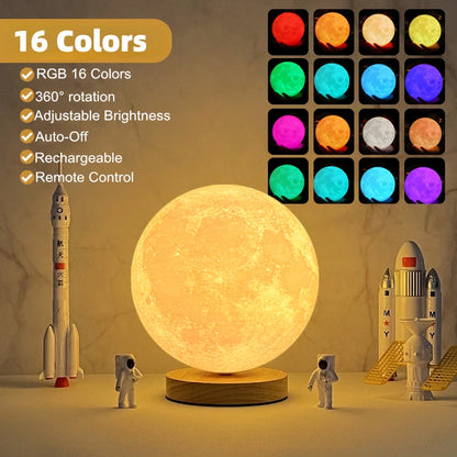 Rotation Moon Night Light  Lamp | Yazijico™ 