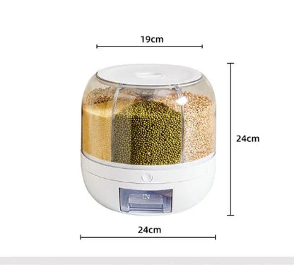 360 Degree Rotating Rice Dispenser | Yazijico™ 