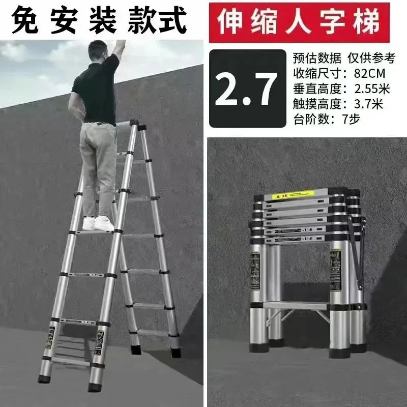 Alloy Telescopic Step Ladder Multi-functional | Yazijico™ 