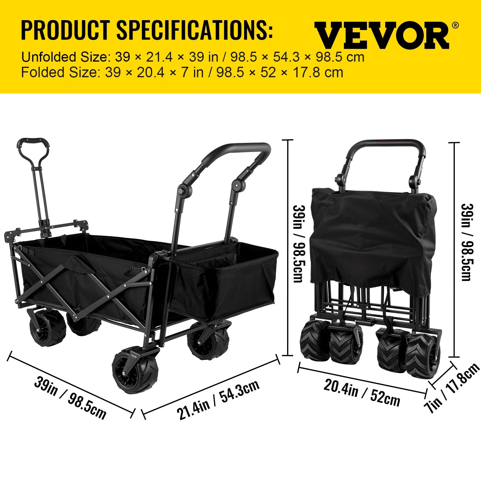 Folding Wagon Cart Handle Bar | Yazijico™ 