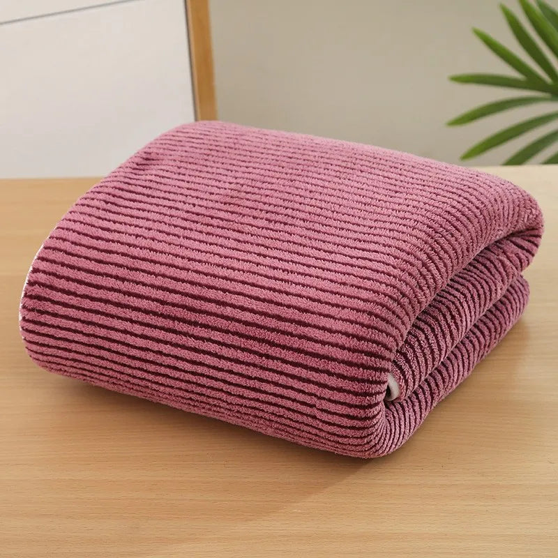 Towel Sets Bamboo Charcoal Coral Velvet Bath  | Yazijico™
