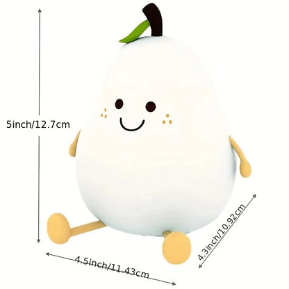 Yazijico™ Cute Fruit LED Night Light Silicone Bedroom - Yazijico™ 