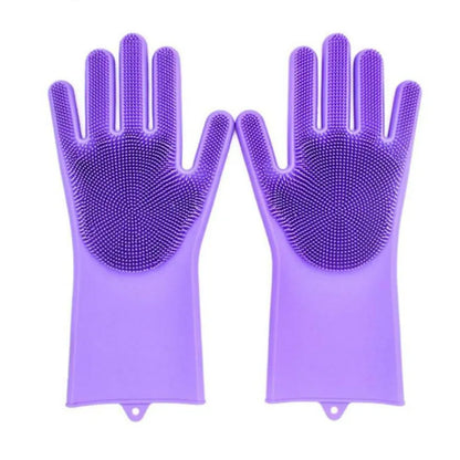 Silicone Dish Washing Gloves For Kitchen 