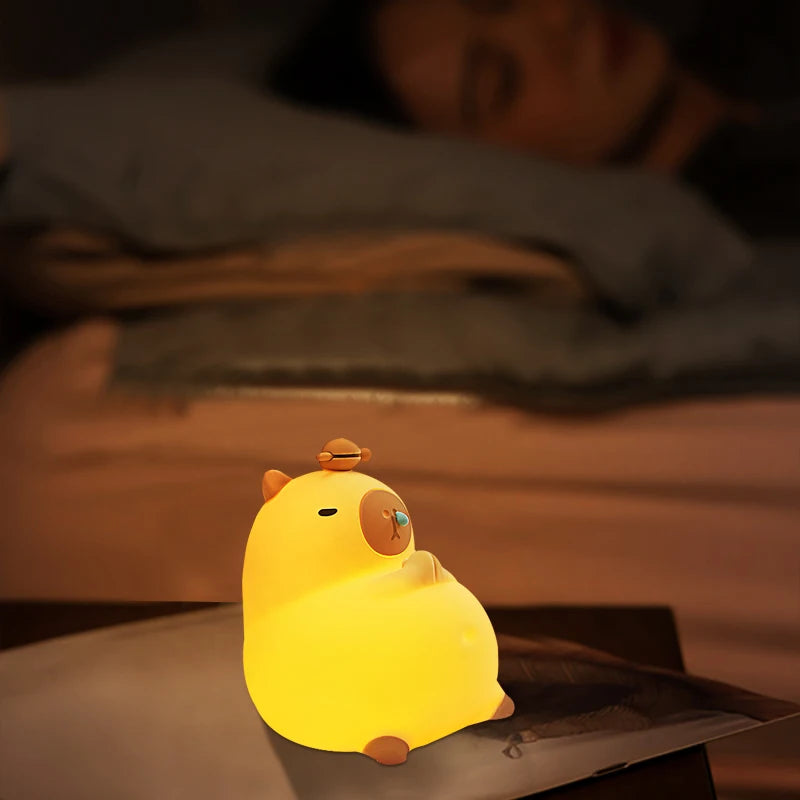 Capybara Night Light Touch Sensor Lamp | Yazijico™