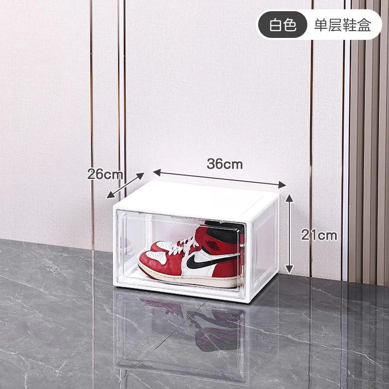 Installation-free Integrated Foldable Shoe Box Transparent | Yazijico™
