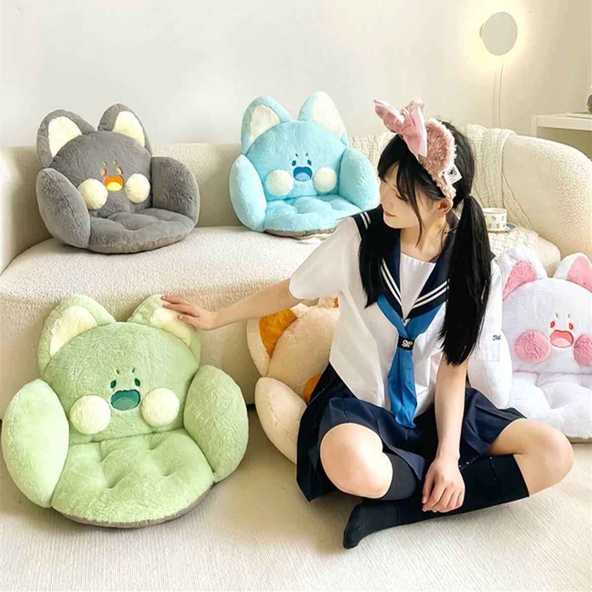 Yazijico™ Cat Cushion Pillow,Comfy Kawaii Chair - Yazijico™ 