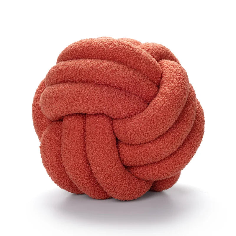 Hand-knotted Ball Throw Pillow | Yazijico™ 