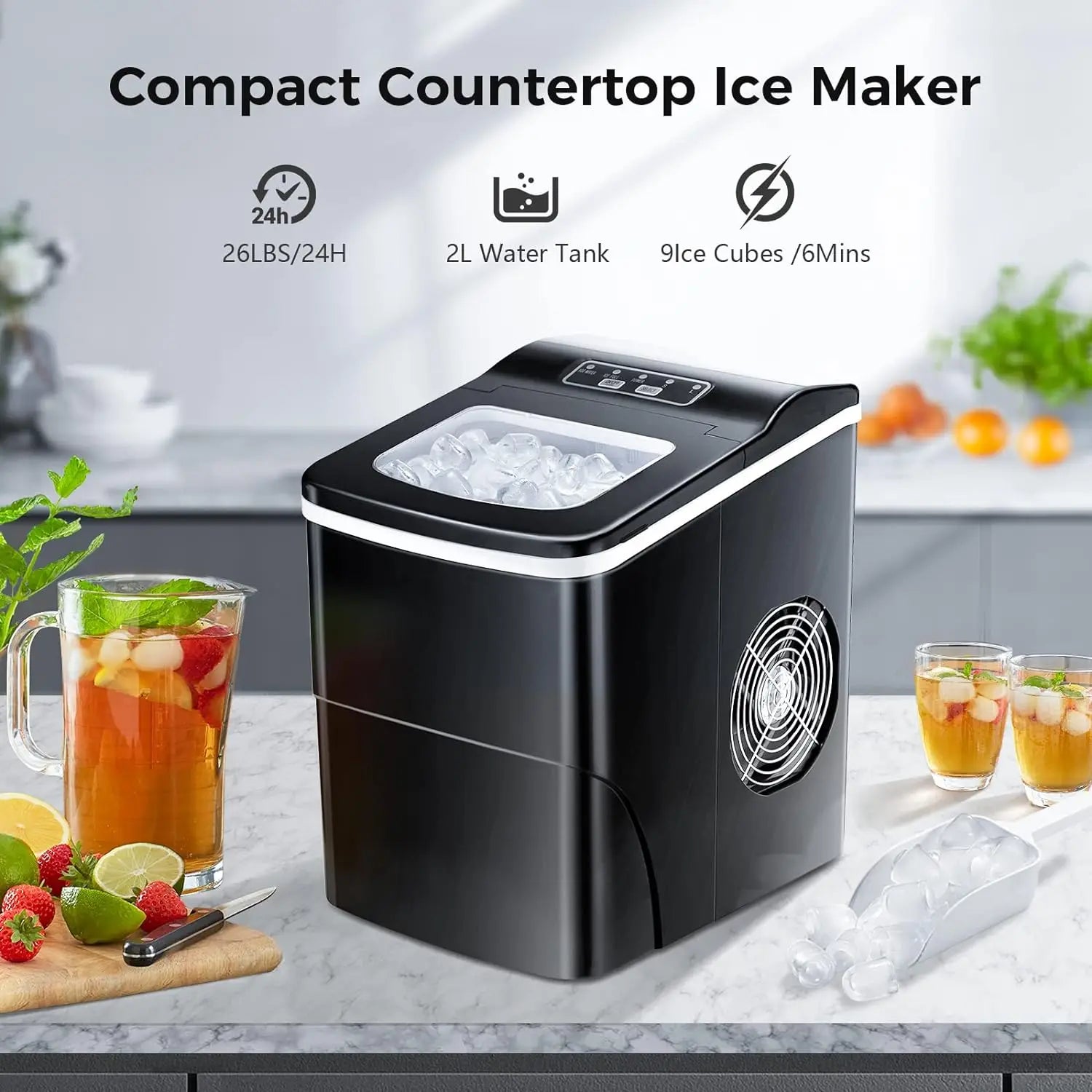 Ice Makers Portable Self-Cleaning Cubes Ready | Yazijico™  