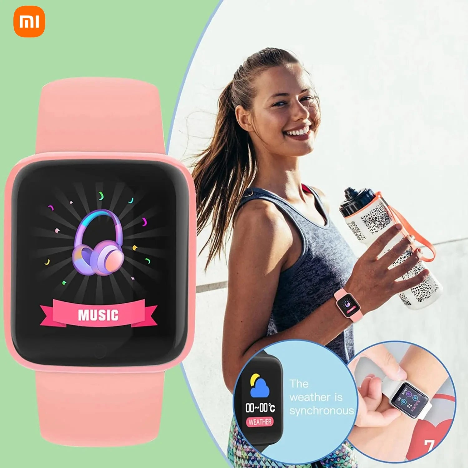 Smart Watch Men Women Kids Gift Bluetooth Music Fitness Sports Bracelet Sleep Monitor 