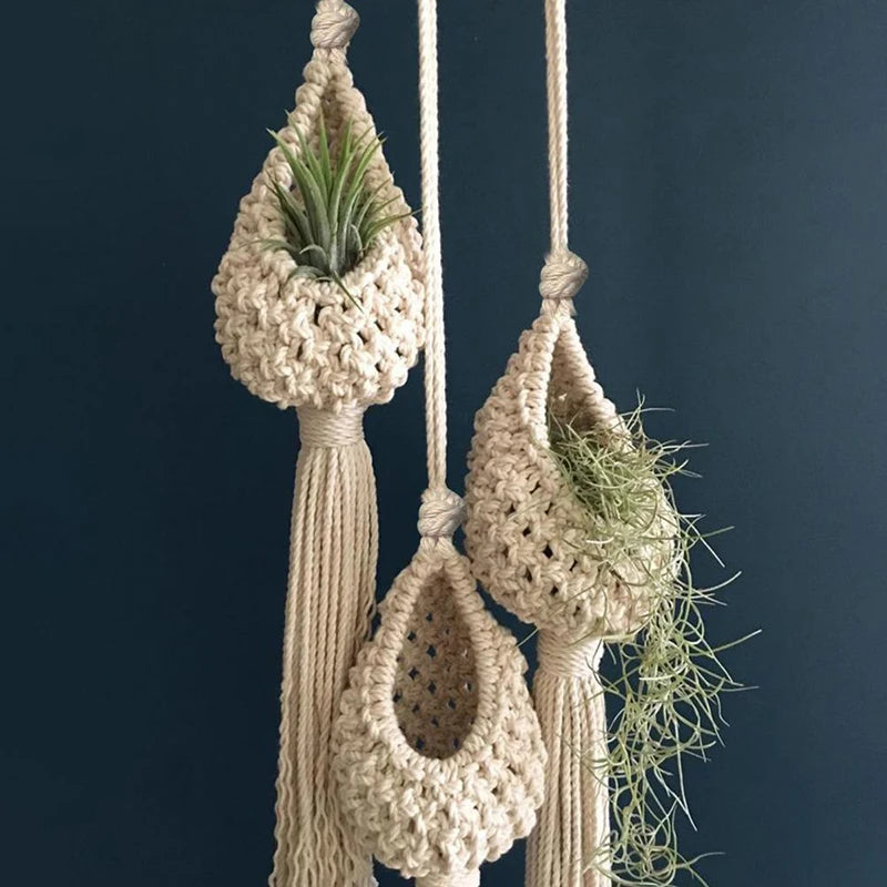 16 Sizes Hanging Hand Woven Basket Kitchen Vegetable | Yazijico™ 