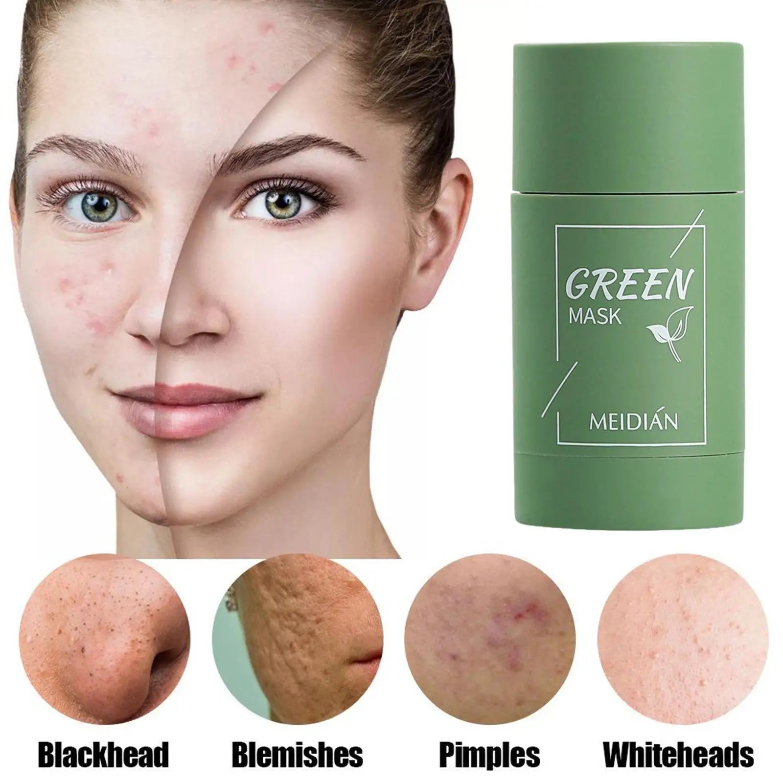 Meidian Green Tea Mask Moisturizing Deep Cleansing 