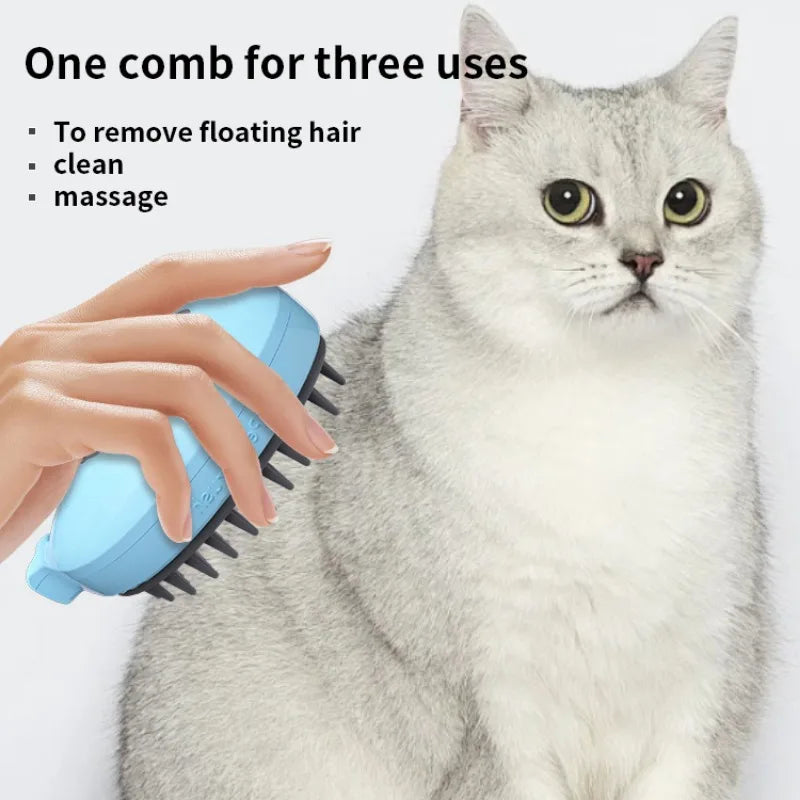 Pet Steam Hair Brush Electric Spray Comb | Yazijico™