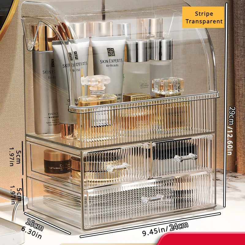 Transparent Cosmetics Storage Box Storage | Yazijico™ 