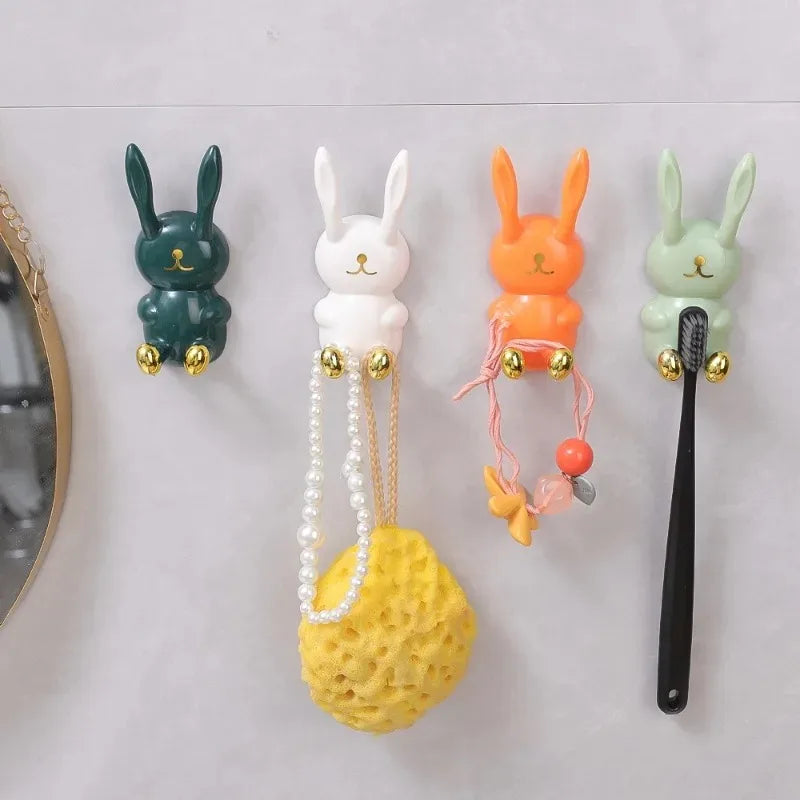 Cartoon Rabbit Toothbrush Holder Wall Mounted | Yazijico™