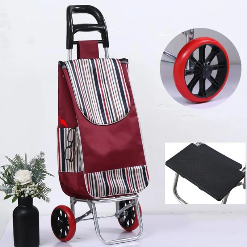 Light Grocery Shopping Trolley  Shopping Cart | Yazijico™ 